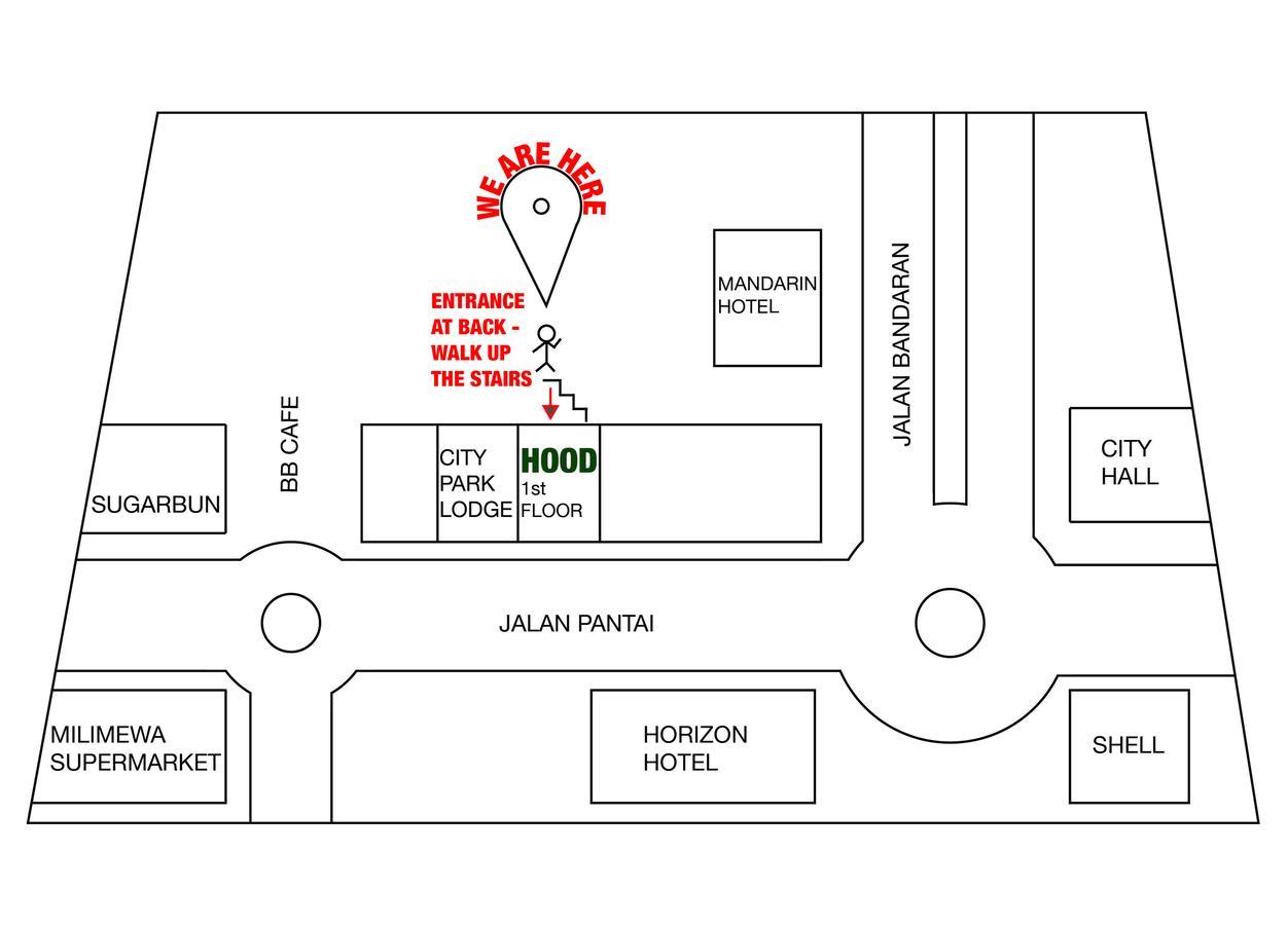 Hood Hostel โกตาคินาบาลู ภายนอก รูปภาพ